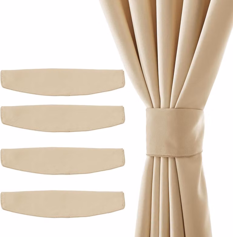 Magnetische Gordijnhouders Beige 47 x 10 cm