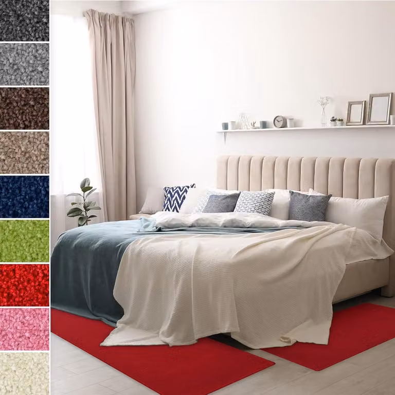 3-delige Velours Bedrand Set van Polyester voor de Slaapkamer