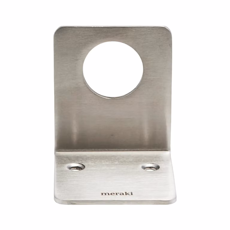 Meraki zeephouder geborsteld zilver wandmontage
