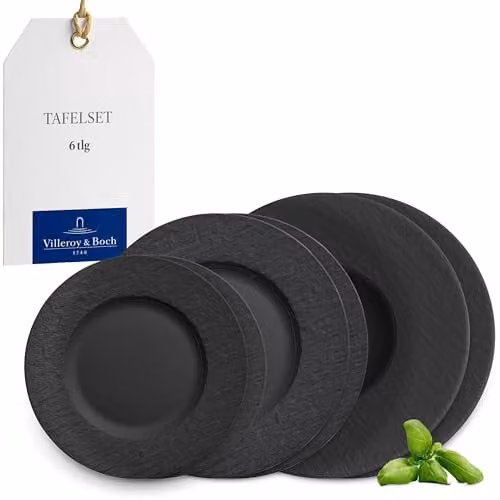 Villeroy & Boch Manufacture Rock bordenset van 6 delen