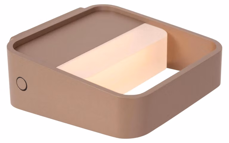 Lucide SILVI Oplaadbare Led Wandlamp Dimbare Warm Witte Verlichting Goud/Messing of Bruin
