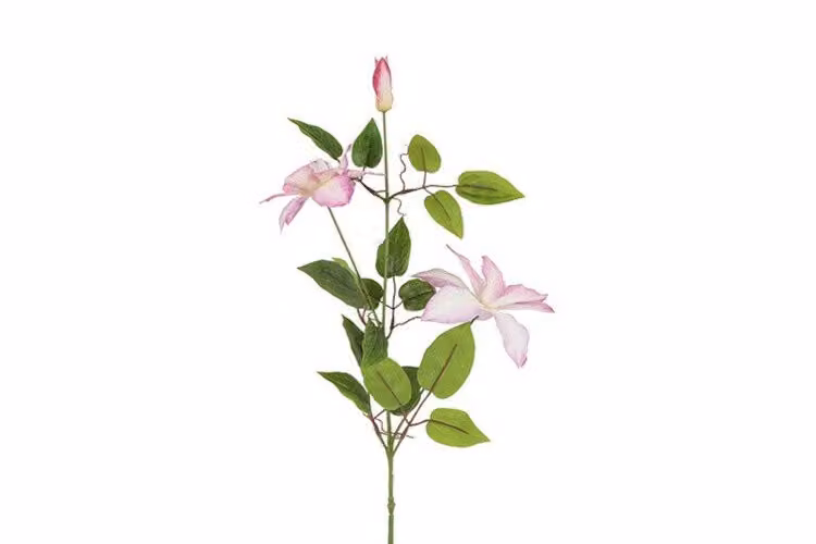 Countryfield zijden Clematis bloem roze 85 cm
