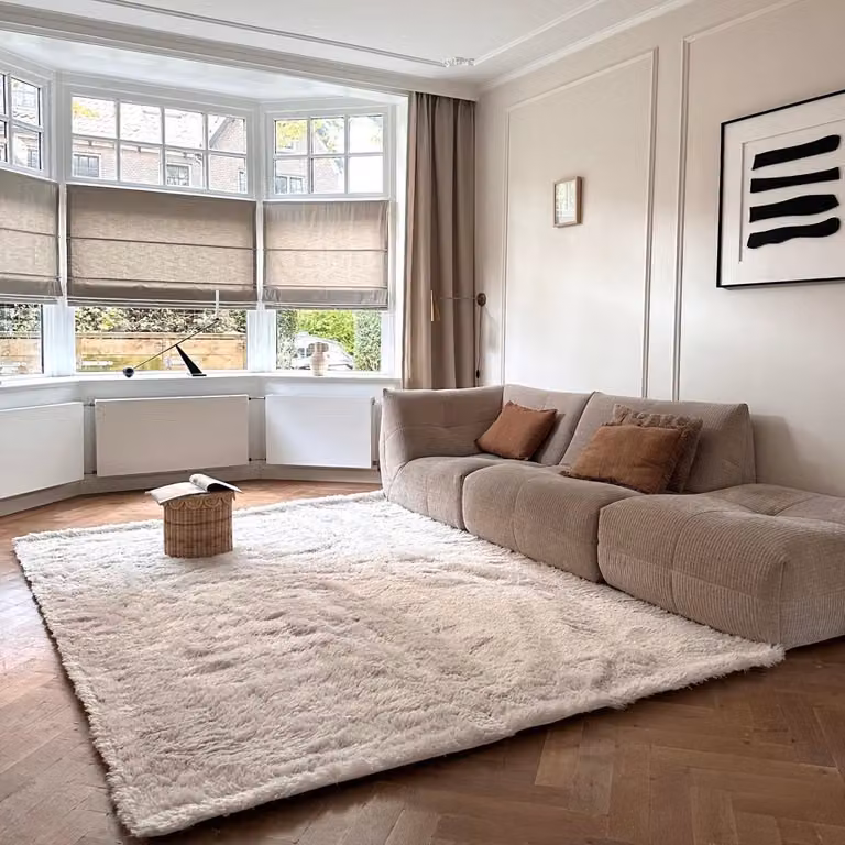 Hoogpolig vloerkleed Furr beige - Interieur05 - 80 x 140 cm