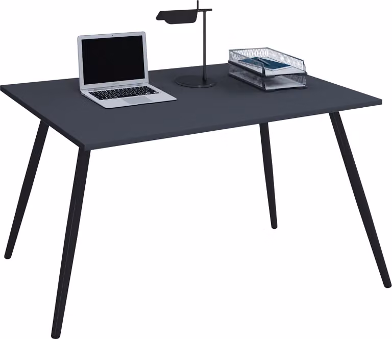 VCM Salia Bureau met Scandinavische Retro Look, Breedte: 160 cm, Diepte: 80 cm, Hoogte: 70 cm
