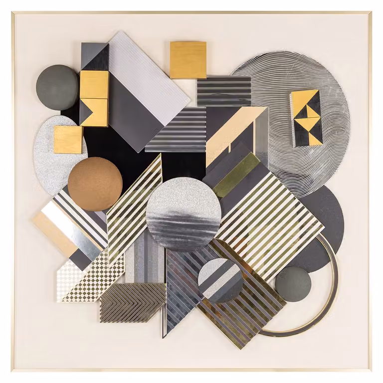 Richmond Interiors Wall Art 3D block - Meerkleurig