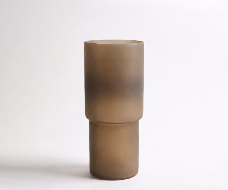 Delife Columna Glas Aurum Mondgeblazen Vaas B: 18 cm, D: 18 cm, H: 40 cm