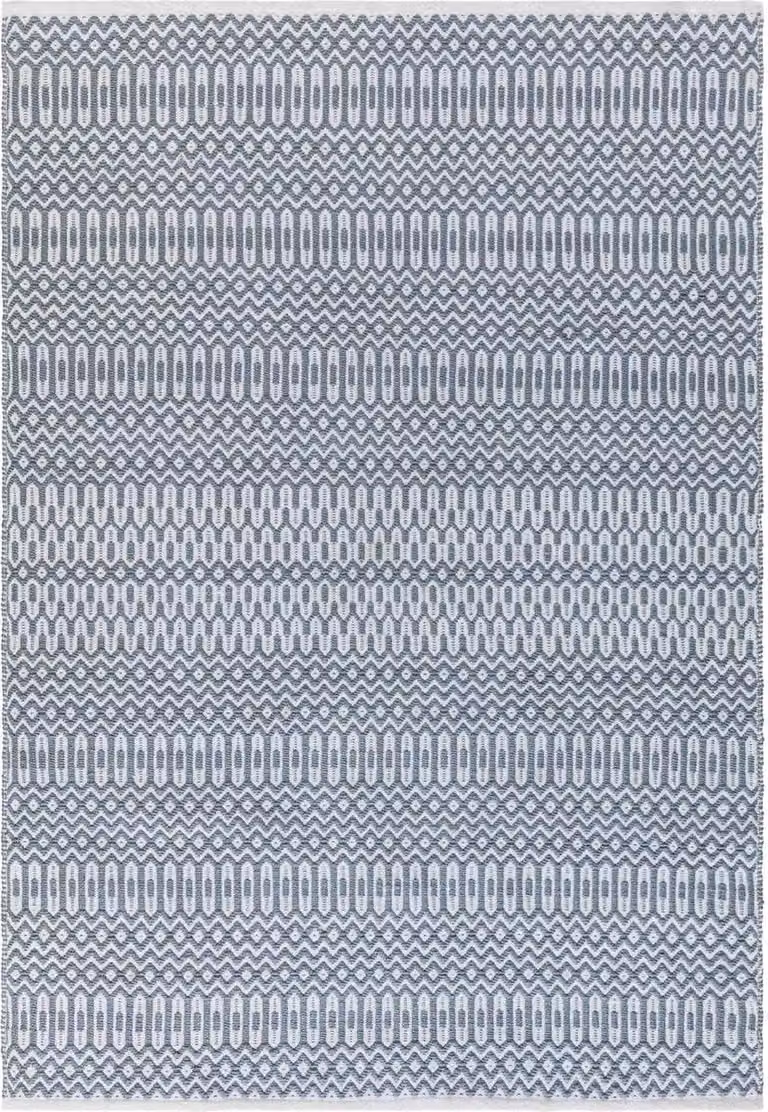 Eazy Living Halsey Duck Egg Vloerkleed - Rechthoekig - Blauw en Wit - 200 x 290 cm