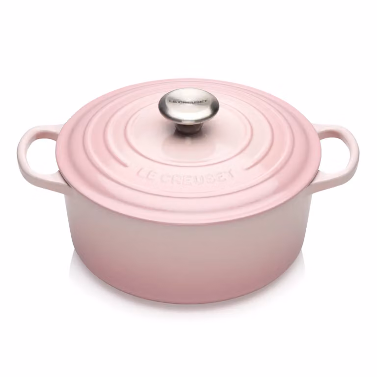 Le Creuset Signature ronde braadpan 4,2 l Shell pink