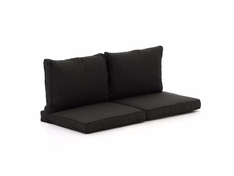 Madison Loungekussen voor de tuin, Zwart, 120 x 60 cm