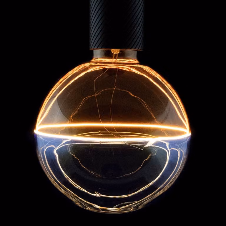 Segula Illusion Decoratieve Globe LED Lamp - Goud/Blauw - E27 - 6W - 260 lm - 1900K - Ø 14,5 cm