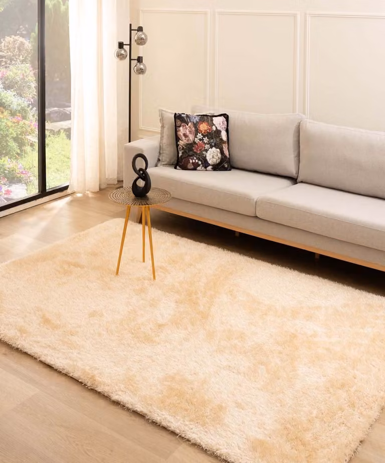 Velvet vloerkleed Posh champagne 160 x 230 cm