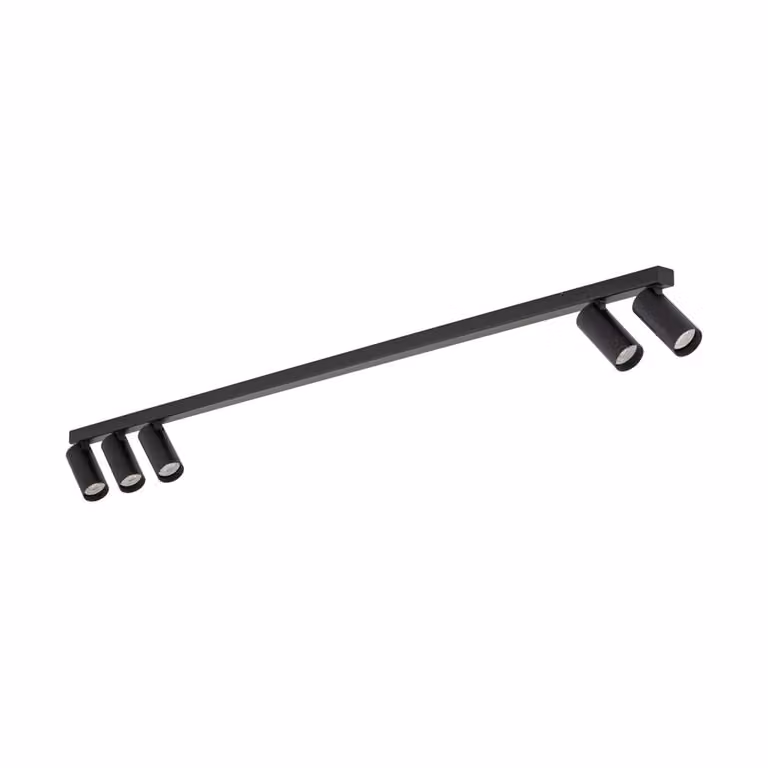 Lyora Opbouwspot 5x GU10 Fourty zwart aluminium