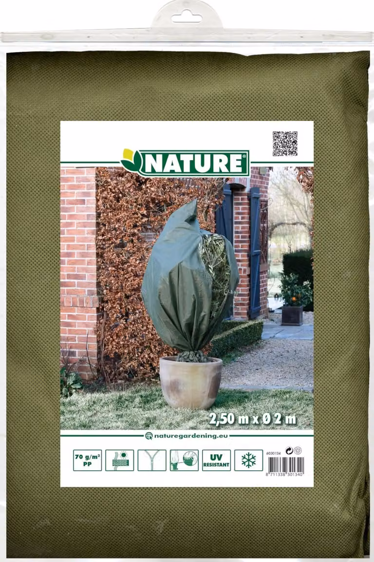 Nature winterafdekhoes met rits groen H: 250 cm, B: 200 cm