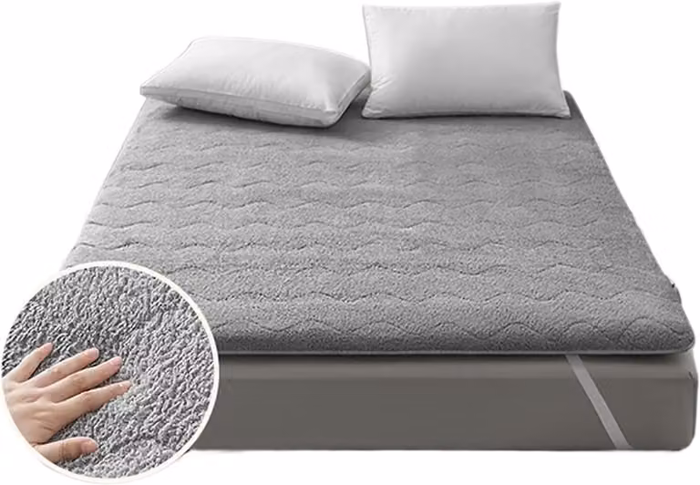 Grijs Vloerfutonmatras - Opvouwbaar en draagbaar Tatami matras topper - Breedte: 60 cm, Lengte: 120 cm