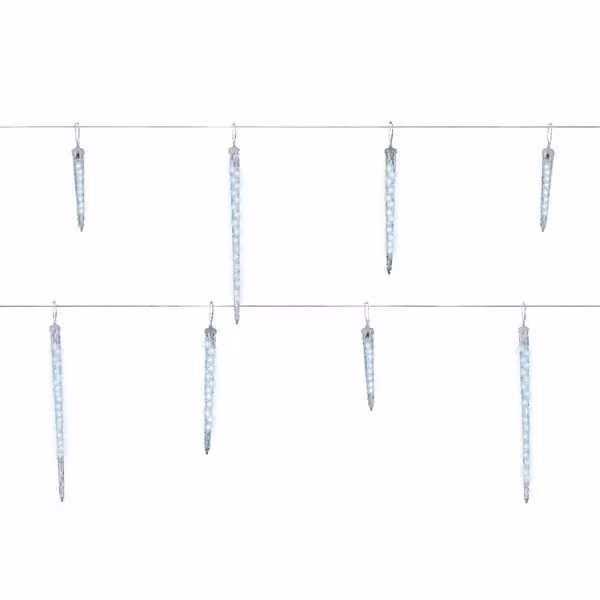 Kaemingk LED ijspegel kerstverlichting voor buiten, 2,5 meter, 148 lampjes, IP44