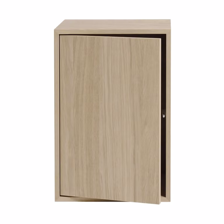 Muuto Stacked opbergsysteem met deur large Eikenhout