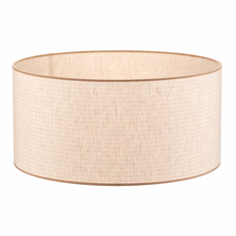 Duolla Kap Roller beige jute textiel Ø 50 cm, Hoogte: 24 cm