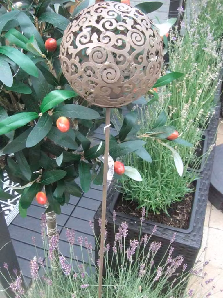 Barn12 Rusty ball windlicht insteker
