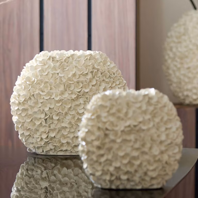 Light & Living Phylia Vaas beige keramiek B: 44 cm, D: 20,5 cm, H: 38,5 cm