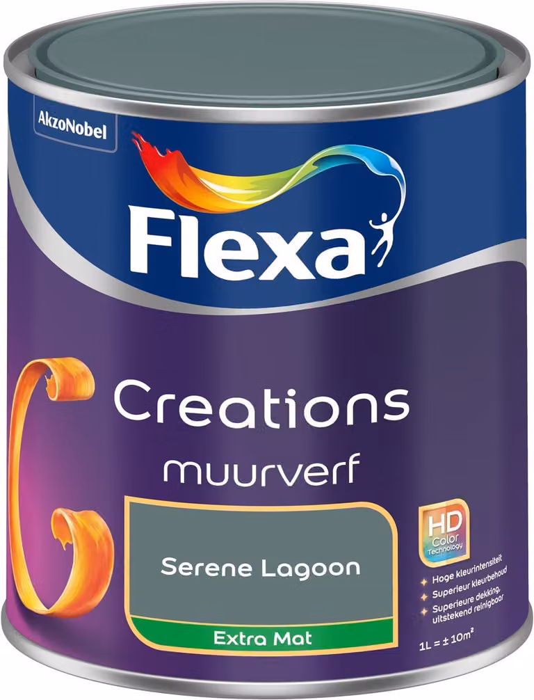 Flexa Creations Muurverf Extra Mat - Serene Lagoon - 1 L