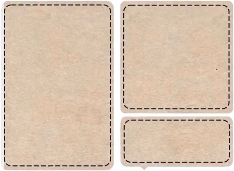 Vilt Fotowand Berichtbord Set Donkerblauw 40 x 60 cm