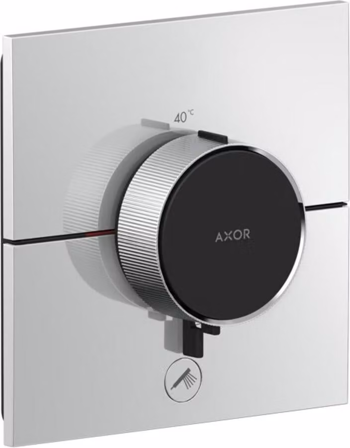 Axor ShowerSelect ID HighFlow Thermostaatkraan, Inbouwmodel, Vierkant, Chroom