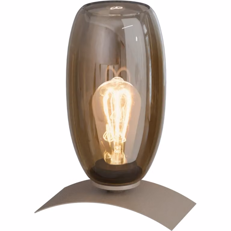 Masterlight Olive Tafellamp - Glas - Zand - Ø12,5 cm