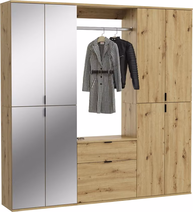 ProjektX Garderobe Opstelling P2 in Eiken Decor