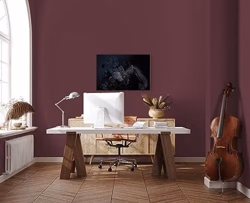 A.S. Création Canvas Kunstdruk Dieren en Landschap Blauw Zwart B: 90 cm, H: 60 cm