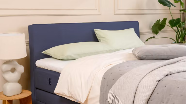 BRUNO Premium boxspring met opbergruimte, blauw, B/D: 180 x 200 cm