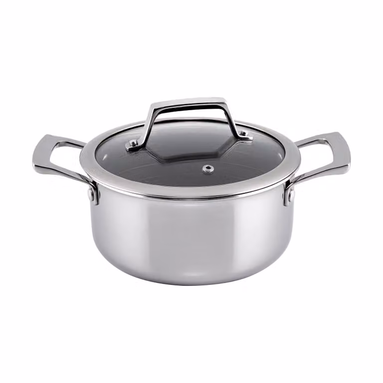 Hâws Santo hybride coating pan met deksel, Roestvrij staal, 2,2 l