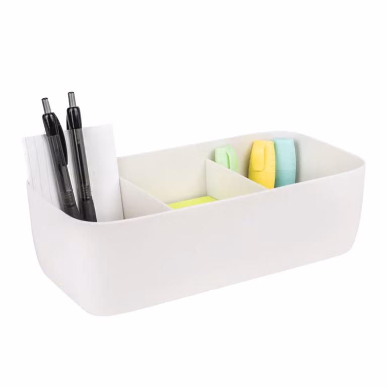 QUVIO Organizer voor lade met 3 vakken - B/D/H: 27 x 13,5 x 8 cm