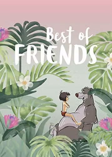 Komar Disney Jungle Book Best of Friends muurschildering decoratie B: 50 cm, H: 70 cm