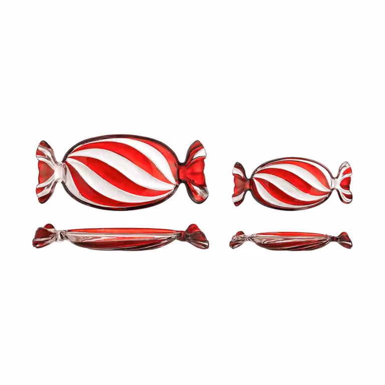 Bloomingville Sweetie serveerschaal Rood, 2-delig