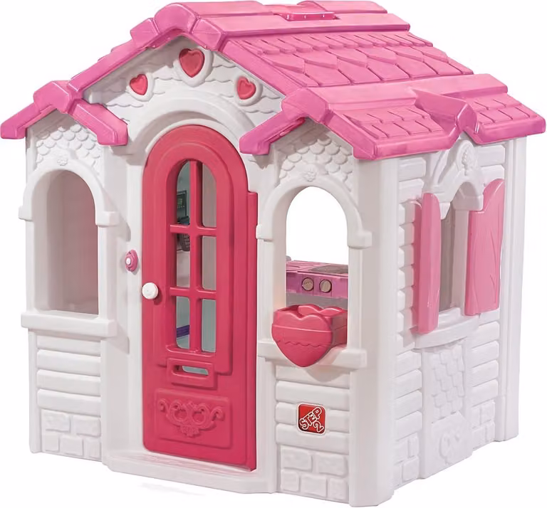 Step2 Sweetheart Speelhuis voor kinderen in rose met keuken, bel en accessoires