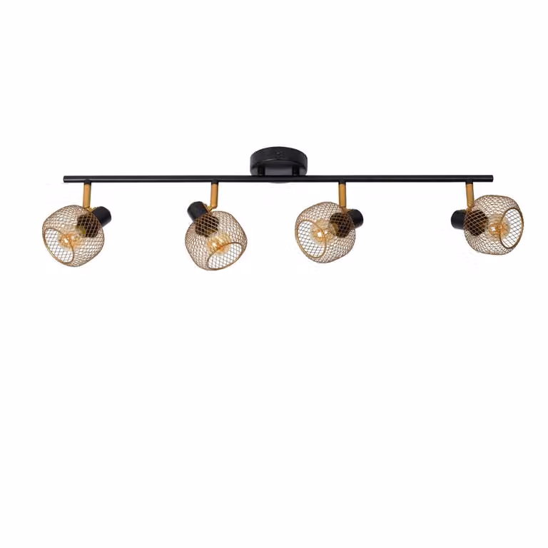 Lucide Maren Plafondspot 4-lichts Goud/Messing met E14 fitting