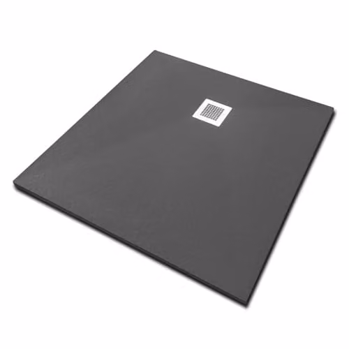 Veroni Madison Composietsteen Douchevloer Zwart B/D/H: 100 x 100 x 3 cm