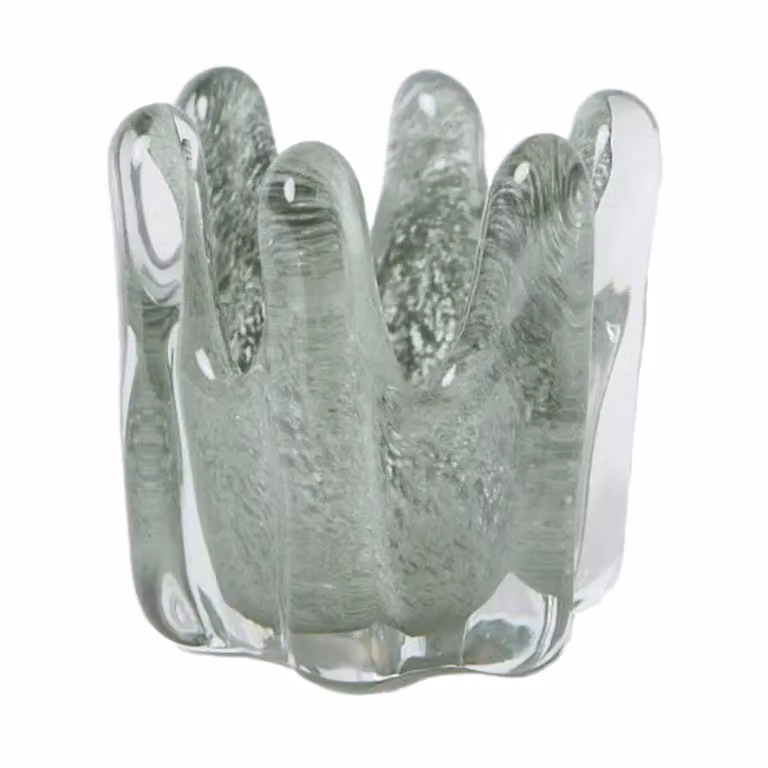 Olsson & Jensen Helix waxinelichtjeshouder Mosgroen Ø14 cm