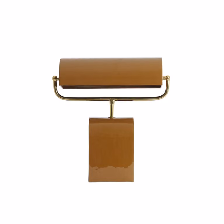 Light & Living Cardona bureaulamp - Bruin met goud - E27