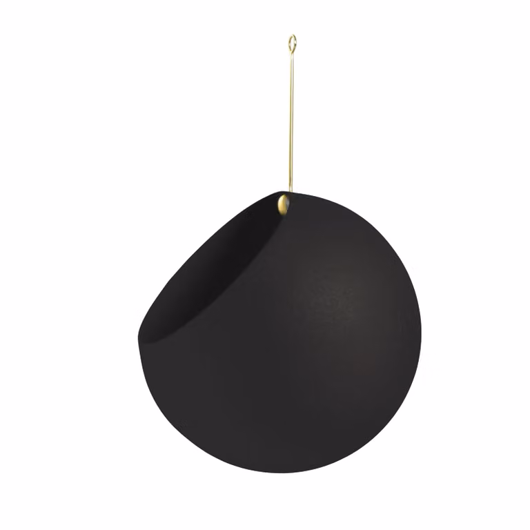 AYTM GLOBE hangende bloempot Black B: 21 cm, H: 32 cm