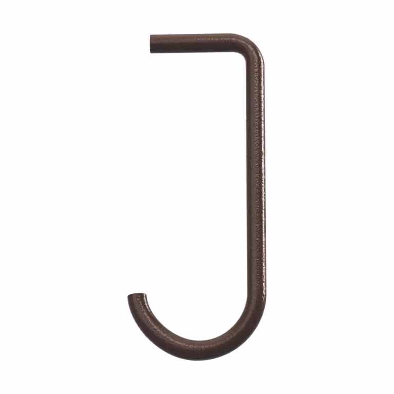 String J-haak 5-pack Donkerbruin van Plastic
