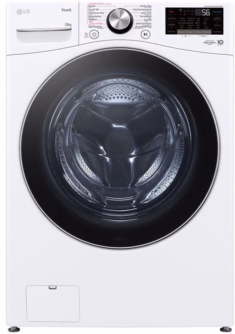 LG LC0R2N2 Wasmachine 20 kg met Intello DD, Inverter Direct Drive, TurboWash en Spa Steam, Energieklasse B