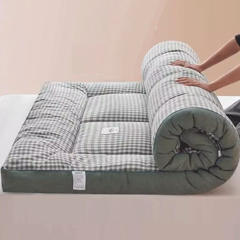 Japanse Futon Matras - Opvouwbare Vloermatras - Blauw - 120 x 200 cm