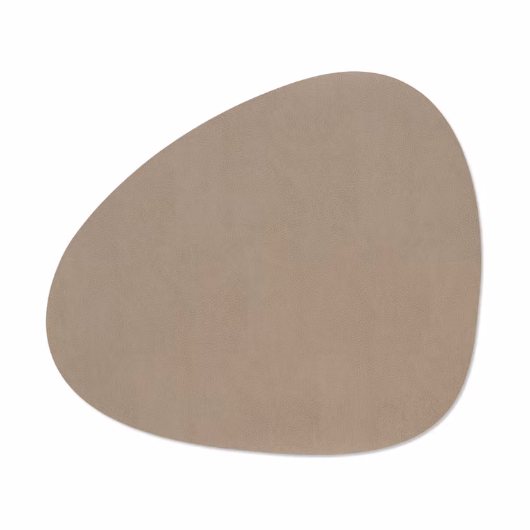 LIND DNA Serene placemat curve Mole Grey 37 x 44 cm