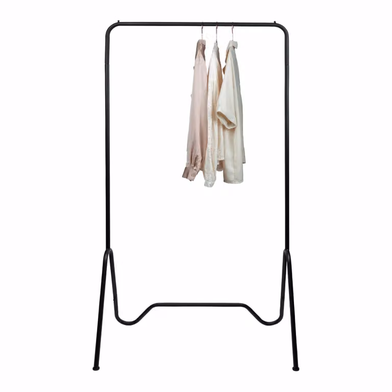 QUVIO Kledingrek Zwart B/D/H: 80 x 40 x 160 cm