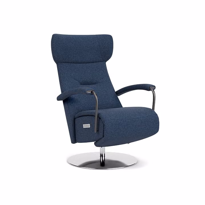Prominent Relaxstoel C-102 - Blauw - Stof
