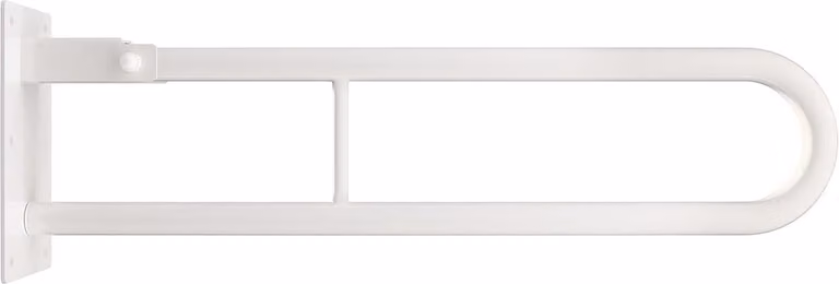 Inklapbare wandsteun wit met stalen constructie, 80 cm