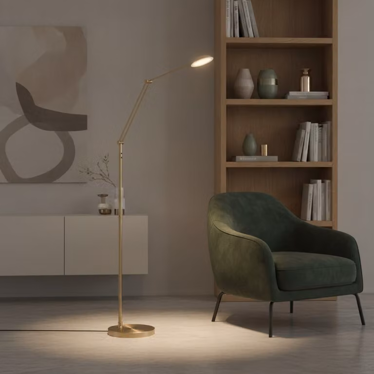 Artdelight Palermo Klassieke Vloerlamp - Brons