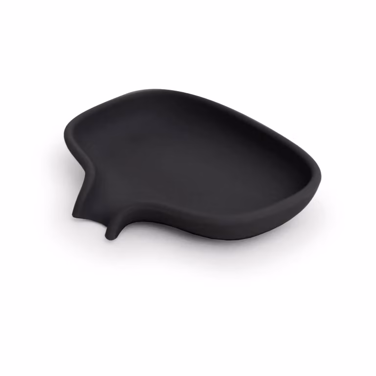 Bosign Soap Saver Flow zeepbakje met afdruipfunctie small Zwart