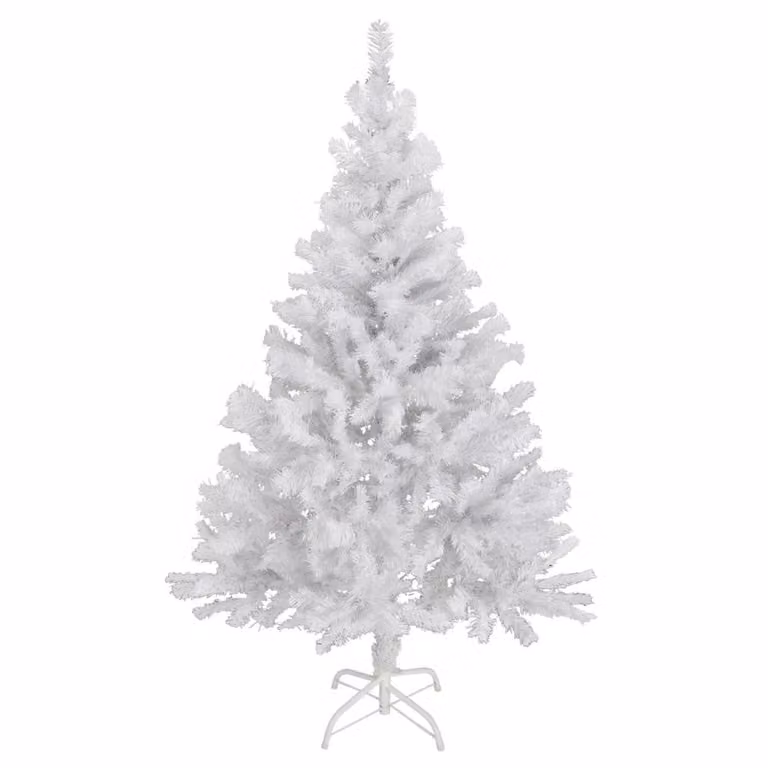 G&M GmbH Kunstkerstboom wit, 180 cm hoog, inclusief kerstboomstandaard